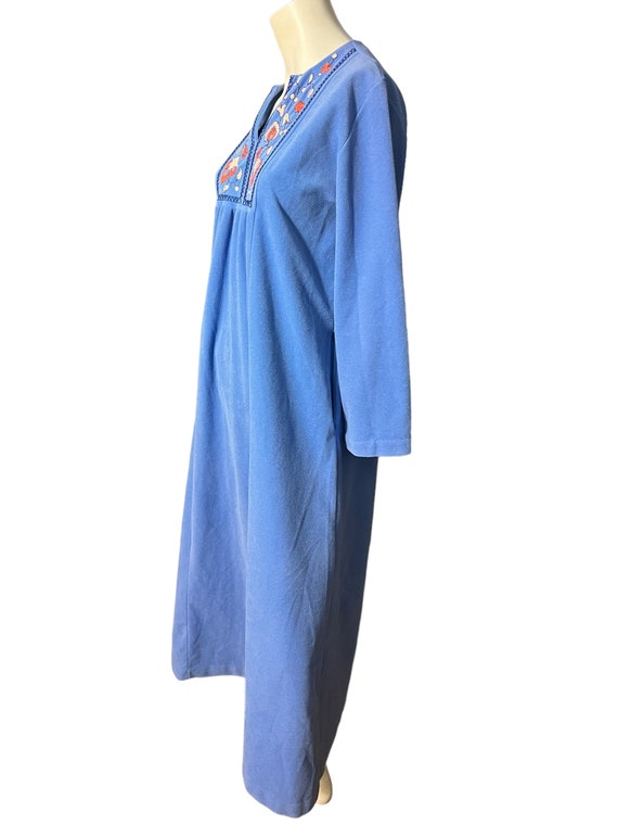 Vintage 70's Kayser embroidered caftan robe S - image 7