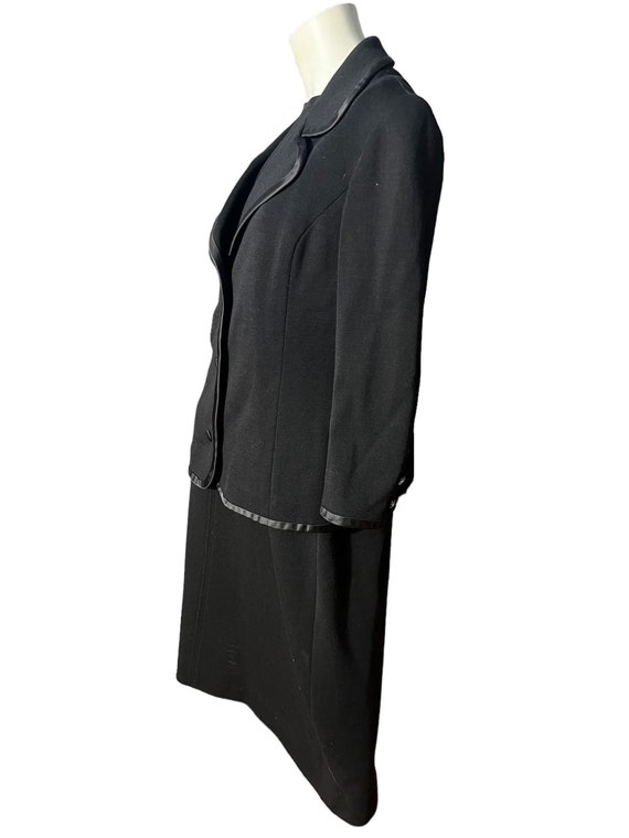 Vintage 70's black knit dress & jacket Butte Knit - image 7