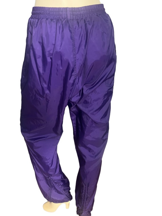 Vintage purple track suit ski suit Apex L - image 7