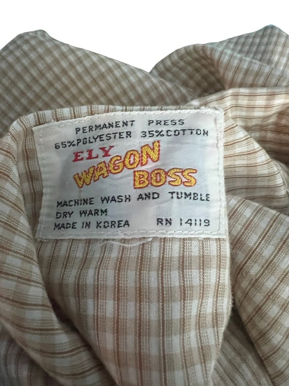 AXEN ウェスタン シャツ 長袖 古着 70s ELY WAGON BOSS AXEN ウェスタン シャツ 長袖 古着 70s ELY WAGON BOSS