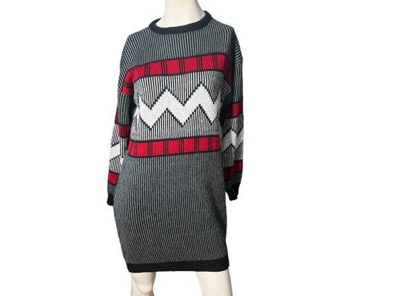 red and grey striped sweater dress London Times Apparel Criss Cross Halter Neck Maxi Dress 16 main image 0