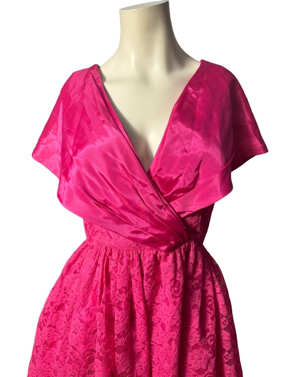 80’s Pink Short Sleeve Dress by S.l. Fashions main image 1
