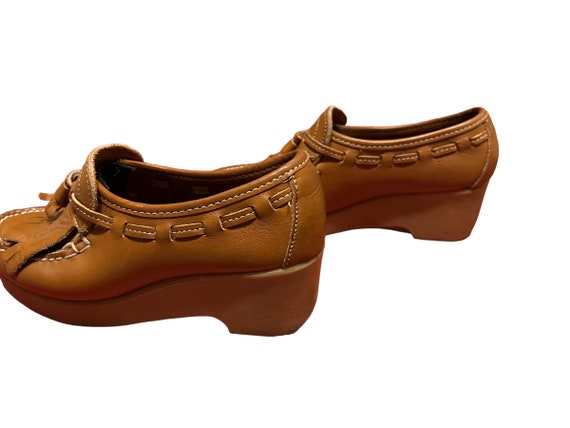 Vintage platform shoes loafers Dexter 5.5 M - image 5