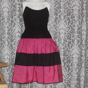 Vintage 80&#39;s Lillie Rubin Party Prom Velvet Dress S 4