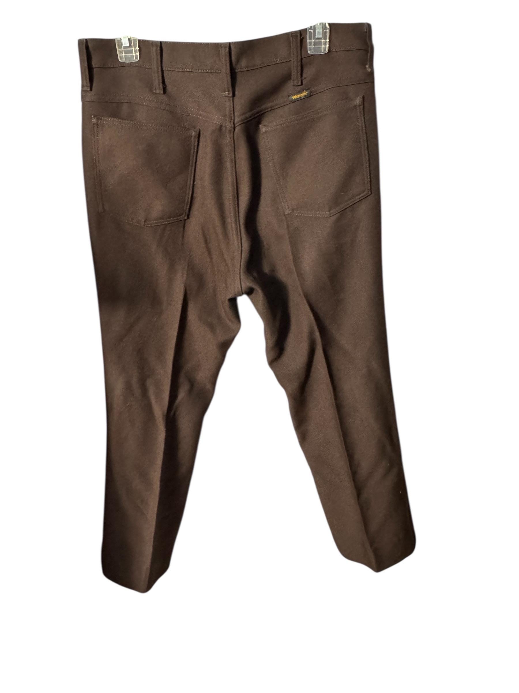 Vintage 70's Brown Wrangler Pants 34 X 27.5 - Etsy Israel