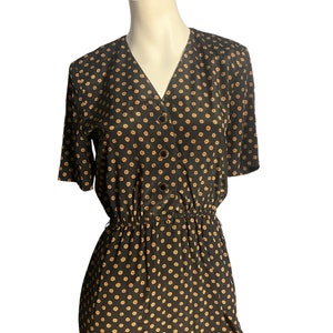 Vintage 80&#39;s black Leslie Fay dress 8
