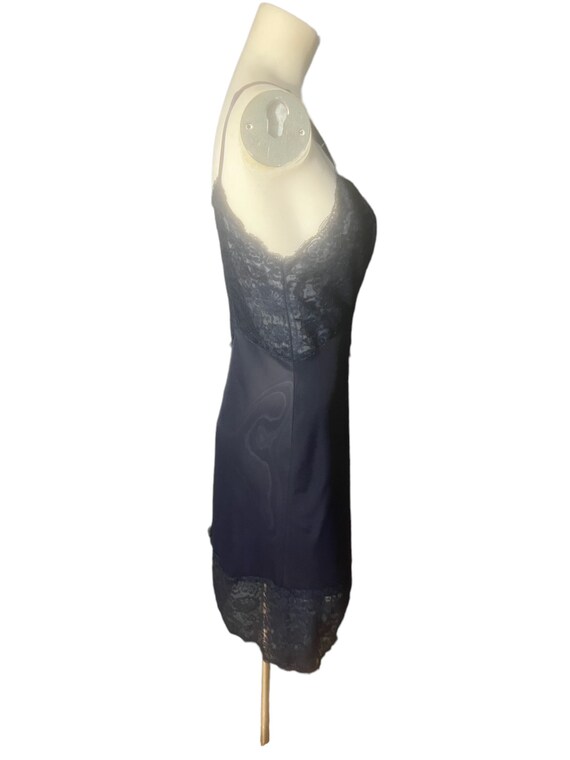 Vintage Vanity Fair navy slip lingerie 34 S - image 6