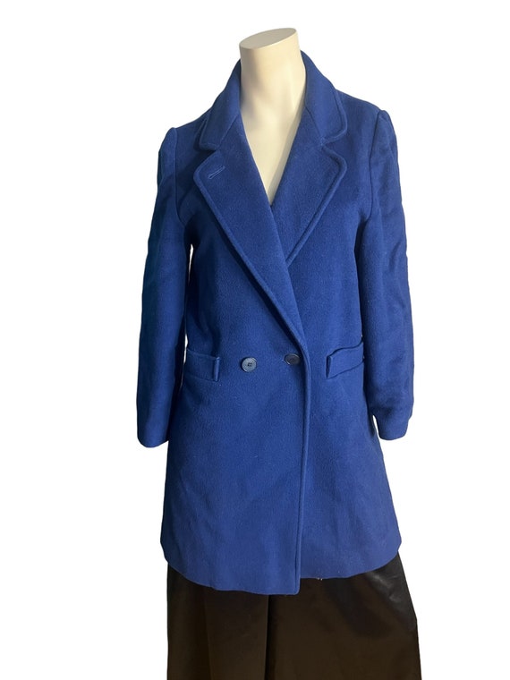Electric blue wool coat 2025