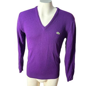 Vintage men&#39;s purple Izod sweater M