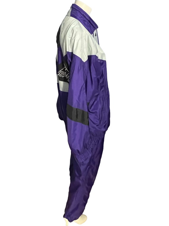 Vintage purple track suit ski suit Apex L - image 6