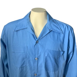 Vintage 60's blue Norgate men's shirt L image 1