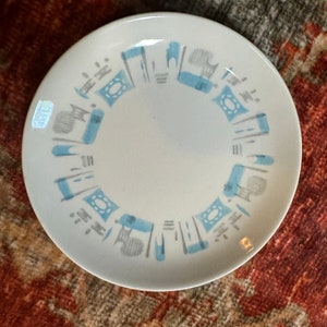 Vintage Blue Heaven desert plate