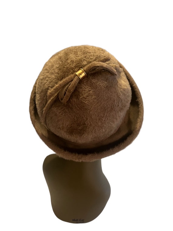 Vintage 60's Mr John hat taupe - image 4