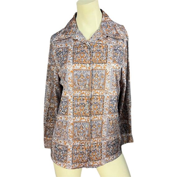 Vintage 70's Lady Devon shirt L XL 40 - image 3