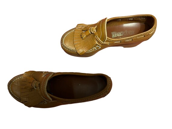 Vintage platform shoes loafers Dexter 5.5 M - image 6