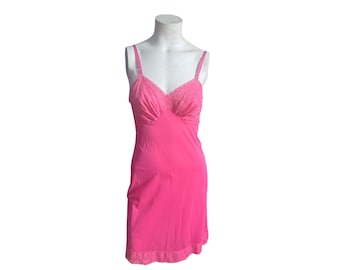Vestido rosa vintage de los años 60, talla 32 S, Vanity Fair