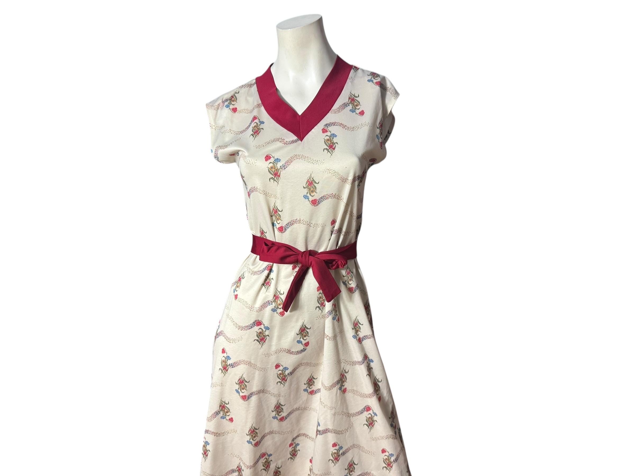 Vintage 70's Polyester A Line Dress M - Etsy Vintage 70's Polyester A Line Dress M - Etsy