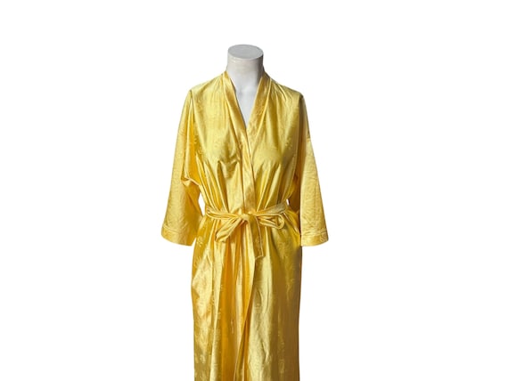 Vintage 70's yellow robe L Julie Girl