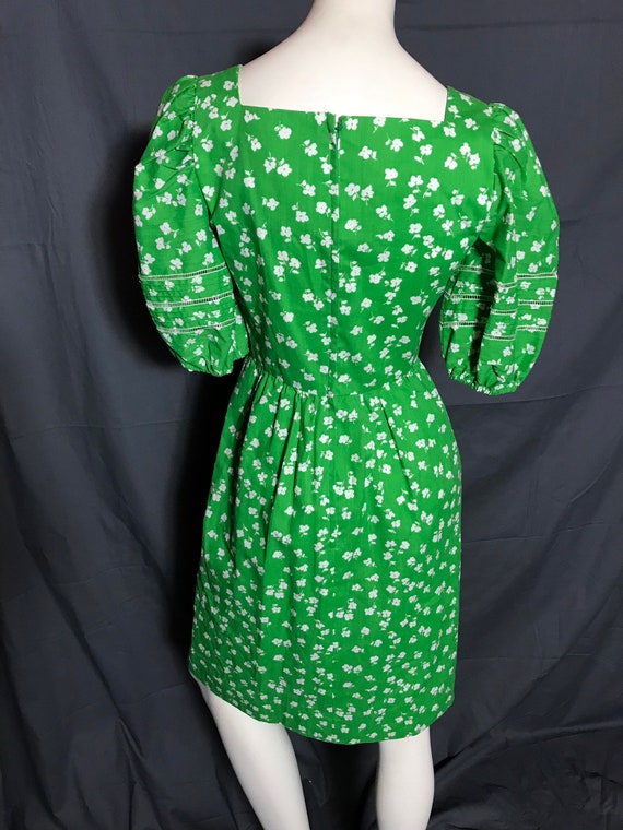 Vintage 1970's 1980's Green Kappi Country Dress S - image 4