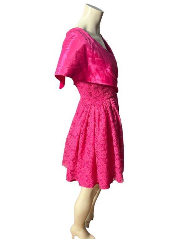 80’s Pink Short Sleeve Dress by S.l. Fashions main image 0
