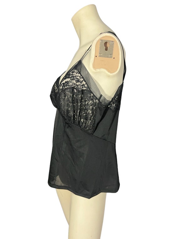 Vintage 50's black camisole L - image 3