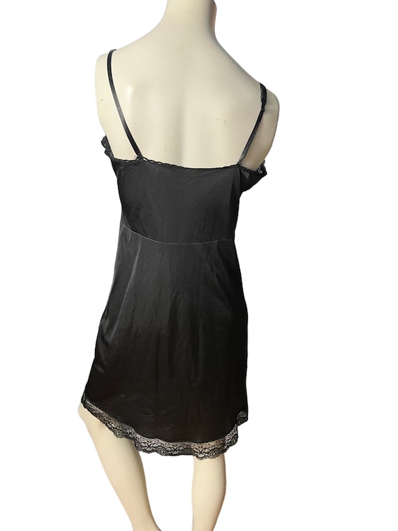 Vintage black slip 36 lingerie - image 5