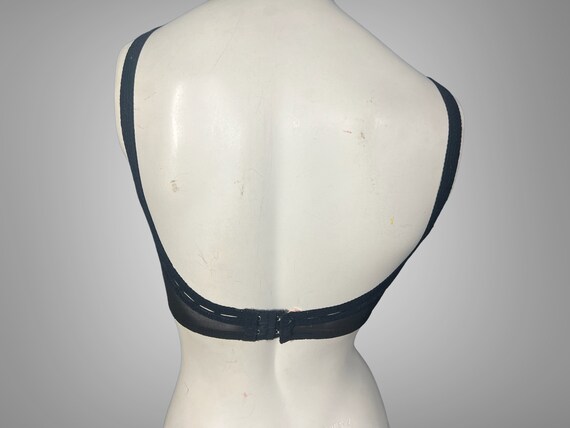 Vintage 50's black bra lingerie Charmode 32 B - image 5