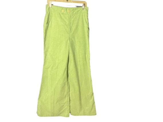 Vintage 70's green bellbottoms L - image 1