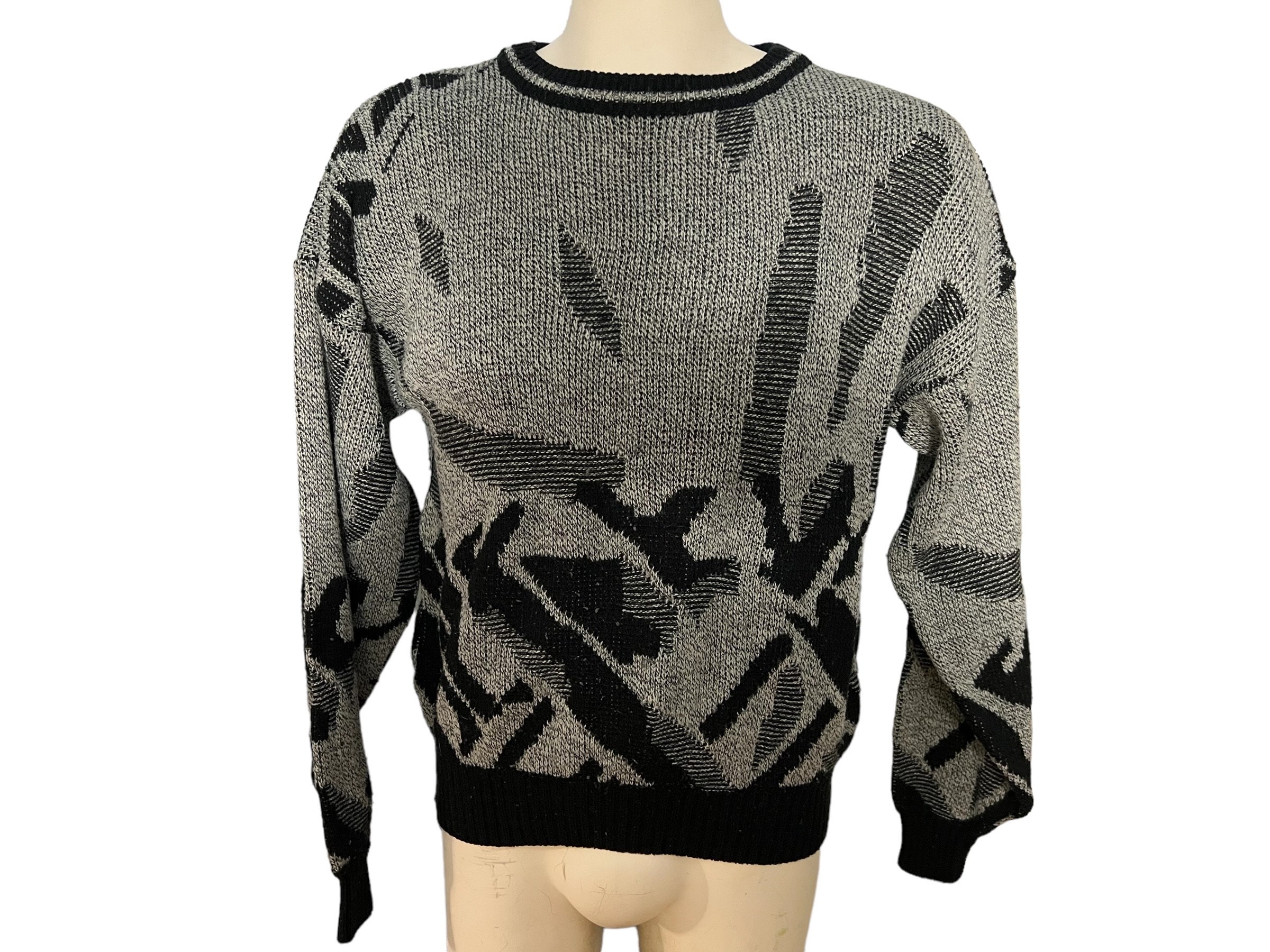 Vintage 80's Men's Sweater M Uniform Code - Etsy