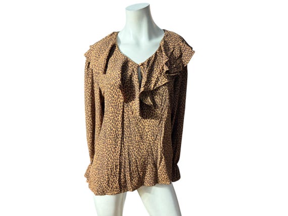 Vintage leopard shirt 80s - Gem Vintage leopard shirt 80s - Gem