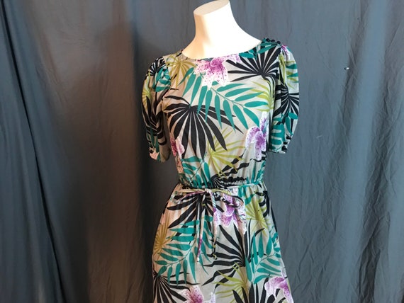 Vintage 80’s Items tropical dress M - image 1