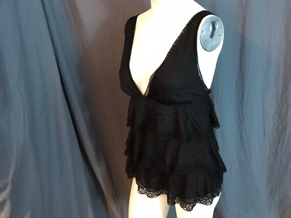 Vintage ruffle babydoll top