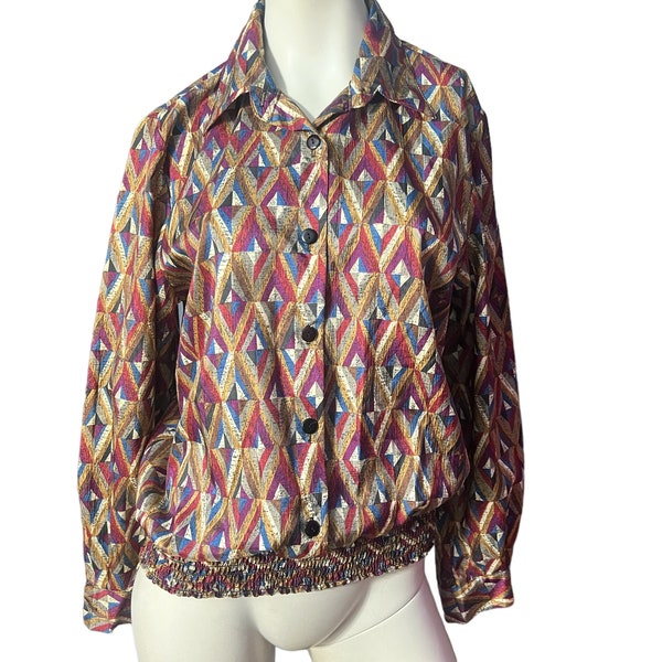 Vintage 80's Lauren Lee blouse shirt M 10