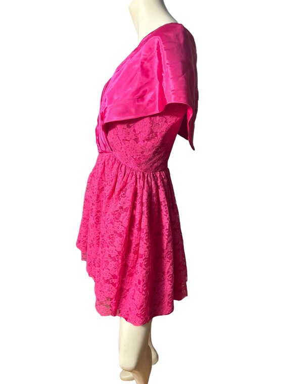 80’s Pink Short Sleeve Dress by S.l. Fashions