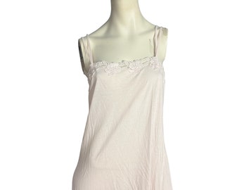 Vintage Cabarnet pink cotton nightgown M