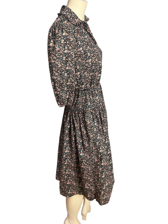 Vintage 70's floral prairie dress S - image 5
