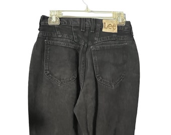 Vintage black high rise Lee jeans 10 med