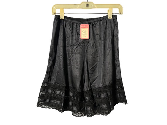 Vintage deadstock black slip shorts M Velrose - image 1