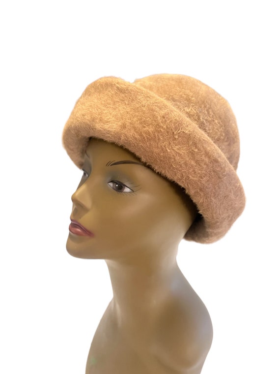 Vintage 60's Mr John hat taupe View 3