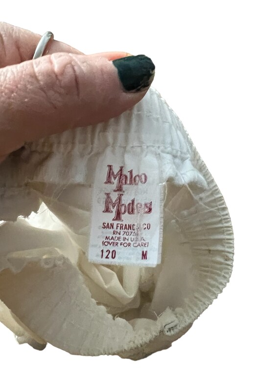 Vintage white Malco Modes petticoat skirt M - image 8
