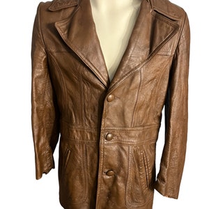 Vintage 70's velvet brown jacket 46 L main image 1