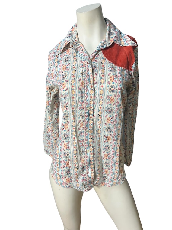 Vintage 60's 70's Ladies Mates Shirt M 13 - image 2