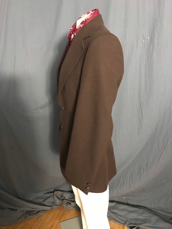 Vintage 1970’s brown sports coat jacket 42 - image 4