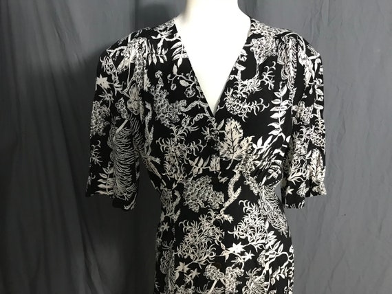 Vintage John Meyer rayon button up dress 8 M - image 1