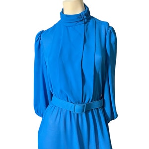 Vintage 80’s Leslie Fay dress turquoise L