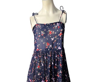 robe soleil vintage des années 70 L XL