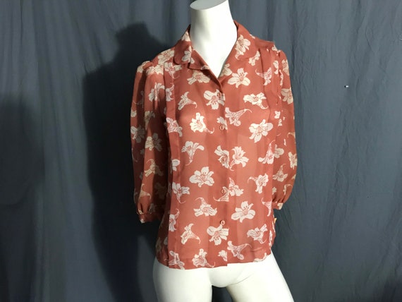 Vintage 70’s Deadstock College Town sheer shirt b… - image 1