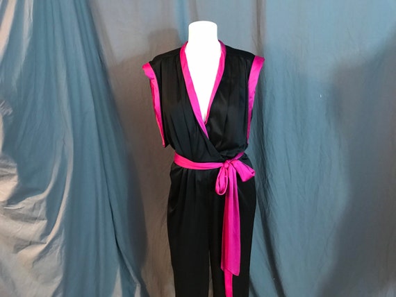 Vintage 1970’s Michelle-Scott hot pink & black jum