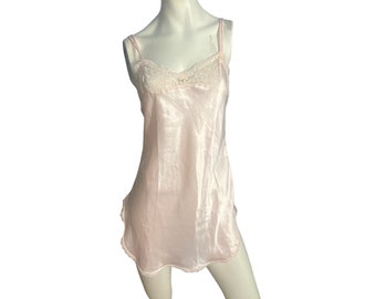Vintage 80's short pink nightgown S