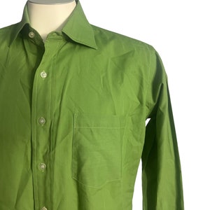 Vintage 70&#39;s green dress shirt Don Quixote L